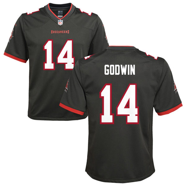 Youth Tampa Bay Buccaneers #14 Chris Godwin Nike Pewter Alternate Limited Jersey