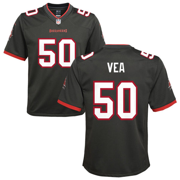 Youth Tampa Bay Buccaneers #50 Vita Vea Nike Pewter Alternate Limited Jersey