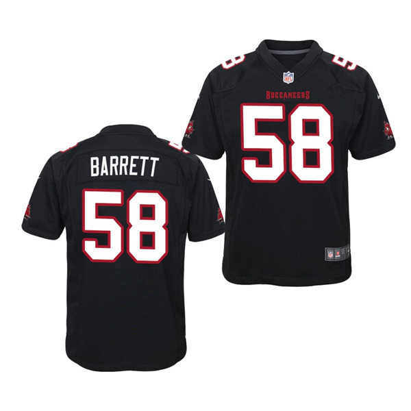 Youth Tampa Bay Buccaneers #58 Shaquil Barrett Nike Black Game Fashion Jersey