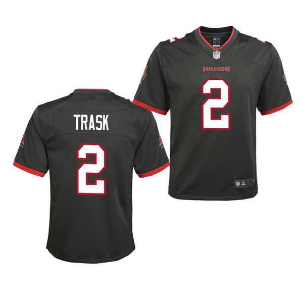 Youth Tampa Bay Buccaneers #2 Kyle Trask Nike Pewter Alternate Limited Jersey