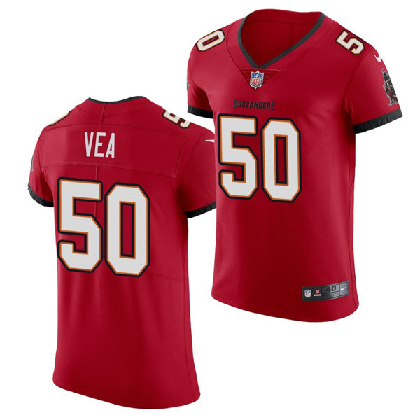 Mens Tampa Bay Buccaneers #50 Vita Vea Nike Home Red Vapor Limited Jersey