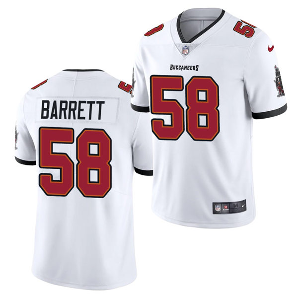 Mens Tampa Bay Buccaneers #58 Shaquil Barrett Nike Road White Vapor Limited Jersey