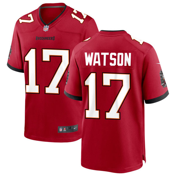 Mens Tampa Bay Buccaneers #17 Justin Watson Nike Home Red Vapor Limited Jersey