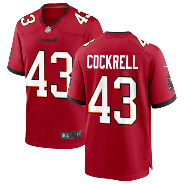 Mens Tampa Bay Buccaneers #43 Ross Cockrell Nike Home Red Vapor Limited Jersey