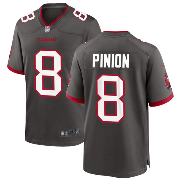 Mens Tampa Bay Buccaneers #8 Bradley Pinion Nike Pewter Alternate Vapor Limited Jersey Mens Tampa Bay Buccaneers #8 Bradley Pinion Nike Pewter Alternate Vapor Limited Jersey