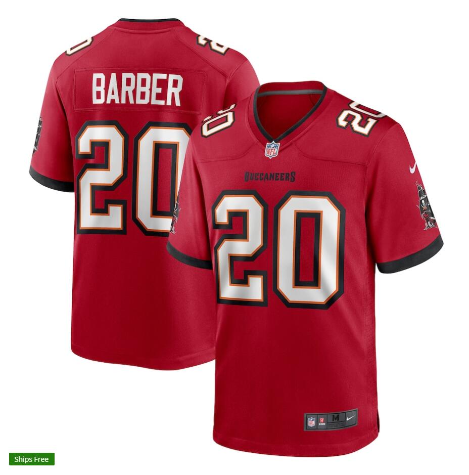 Mens Tampa Bay Buccaneers Retired Player #20 Ronde Barber Nike Home Red Vapor Limited Jersey