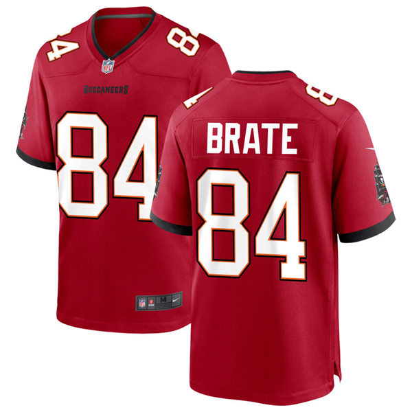 Mens Tampa Bay Buccaneers #84 Cameron Brate Nike Home Red Vapor Limited Jersey