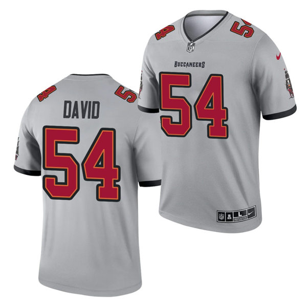 Mens Tampa Bay Buccaneers #54 Lavonte David Nike Gray 2021 Inverted Legend Jersey