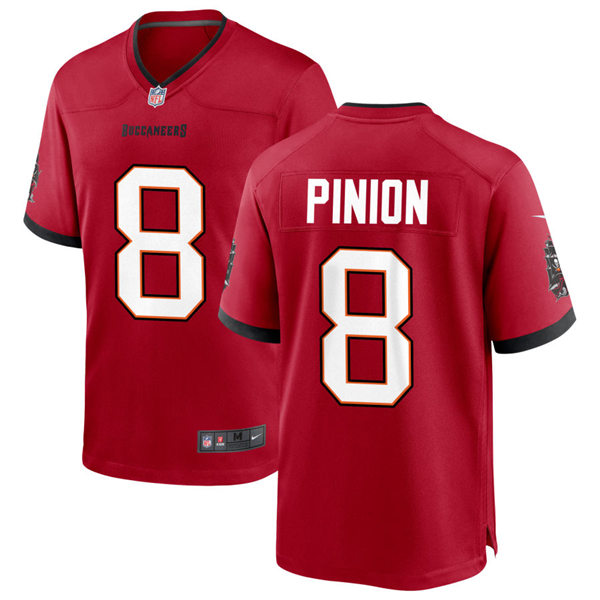 Mens Tampa Bay Buccaneers #8 Bradley Pinion Nike Home Red Vapor Limited Jersey
