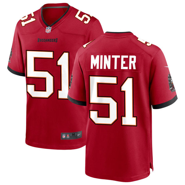 Mens Tampa Bay Buccaneers #51 Kevin Minter Nike Home Red Vapor Limited Jersey