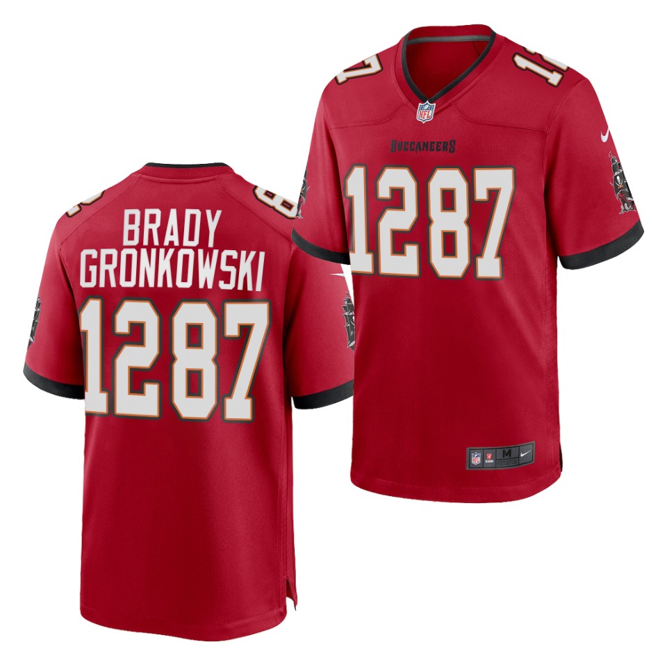 Mens Tampa Bay Buccaneers CP Players #12 Tom Brady #87 Rob Gronkowski Nike Red Vapor Limited Jersey