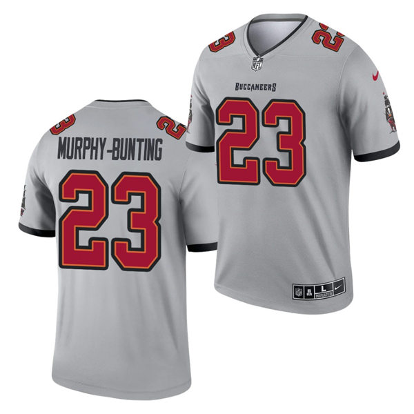 Mens Tampa Bay Buccaneers #23 Sean Murphy-Bunting Nike Gray 2021 Inverted Legend Jersey