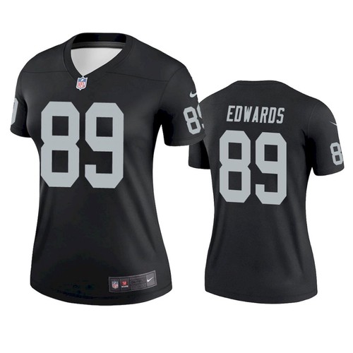 Womens Las Vegas Raiders #89 Bryan Edwards Nike Black Limited Jersey
