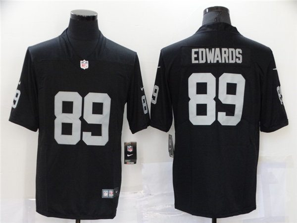Mens Las Vegas Raiders #89 Bryan Edwards Nike Black Vapor Limited Jersey