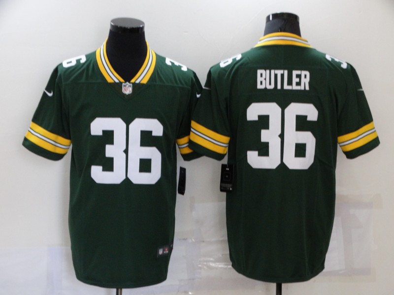 Men's Green Bay Packers #36 LeRoy Butler Green 2021 Vapor Untouchable Stitched NFL Nike Limited Jersey