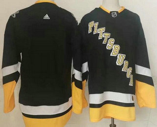 Men's Pittsburgh Penguins Blank Black Alternate Authentic Jersey