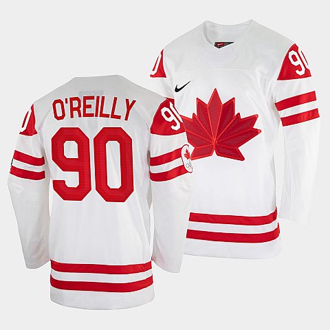 Men's Ryan O'Reilly Canada Hockey White 2022 Beijing Winter Olympic #90 Home Jersey