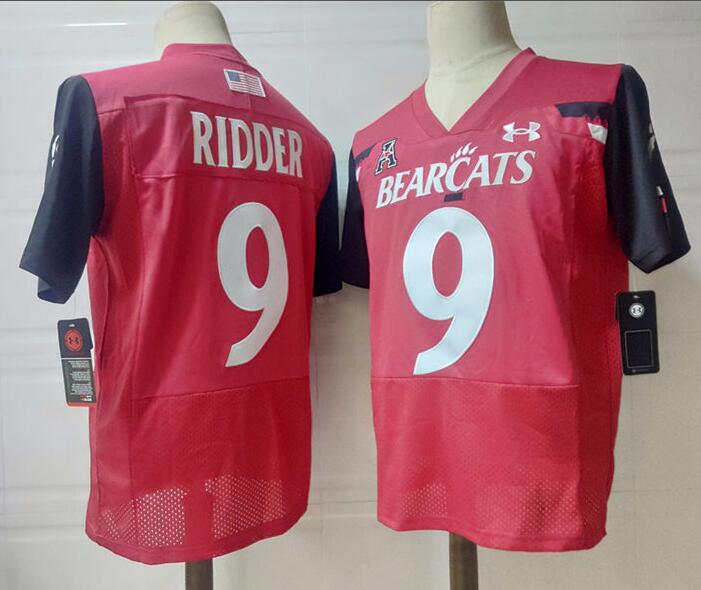 Men's Cincinnati Bearcats #9 Desmond Ridder Alumni Red NCAA Jersey College Football