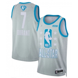 Men 2022 All Star 7 Kevin Durant Gray Basketball Jersey