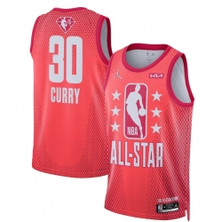 Men 2022 All Star 30 Stephen Curry Maroon Basketball Jersey