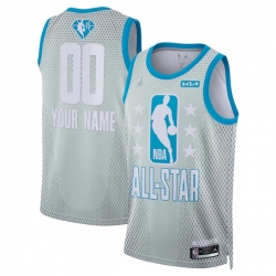 Men 2022 All Star Active Player Custom Grey Eastern Conference Gray Basketball Jersey