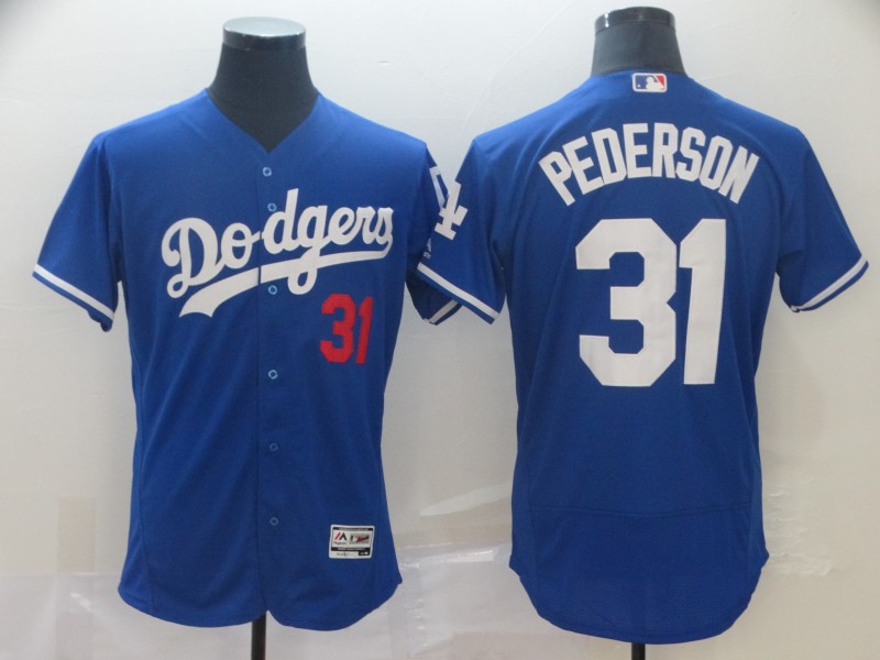 Men's Los Angeles Dodgers #31 Joc Pederson Royal Authentic Flex Nike Jersey