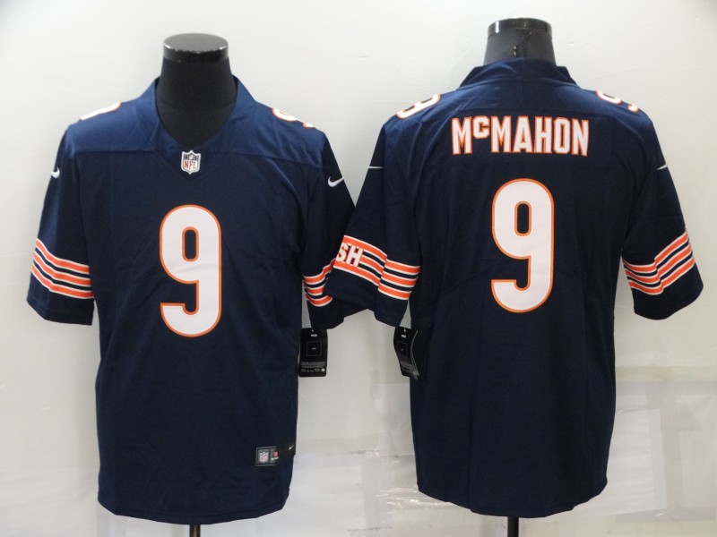 Men's Chicago Bears #9 Jim McMahon Navy Blue 2021 Vapor Untouchable Stitched NFL Nike Limited Jersey Men's Chicago Bears #9 Jim McMahon Navy Blue 2021 Vapor Untouchable Stitched NFL Nike Limited Jersey