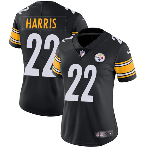 Women's Nike Steelers #22 Najee Harris Black Team Color Women's Stitched NFL Vapor Untouchable Limited Jersey