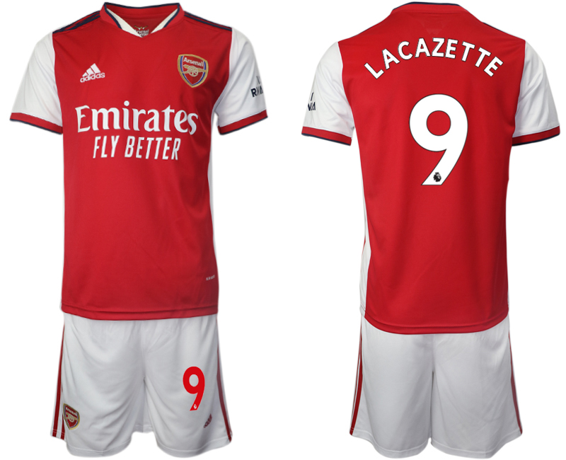Men 2021-2022 Club Arsenal home red 9 Soccer Jersey