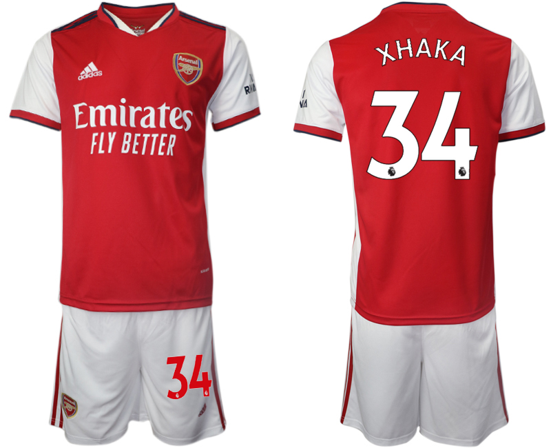 Men 2021-2022 Club Arsenal home red 34 Soccer Jersey