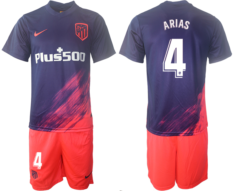 Men 2021-2022 Club Atletico Madrid away purple 4 Soccer Jersey