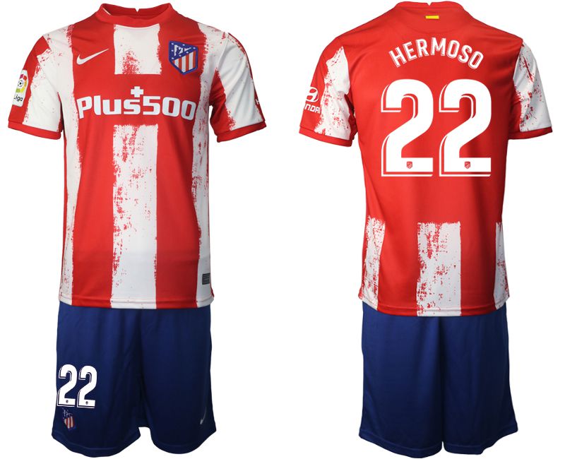 Men 2021-2022 Club Atletico Madrid home red 22 Nike Soccer Jersey