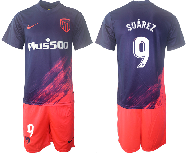 Men 2021-2022 Club Atletico Madrid away purple 9 Soccer Jerseys