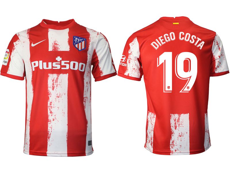 Men 2021-2022 Club Atletico Madrid home aaa version red 19 Nike Soccer Jersey