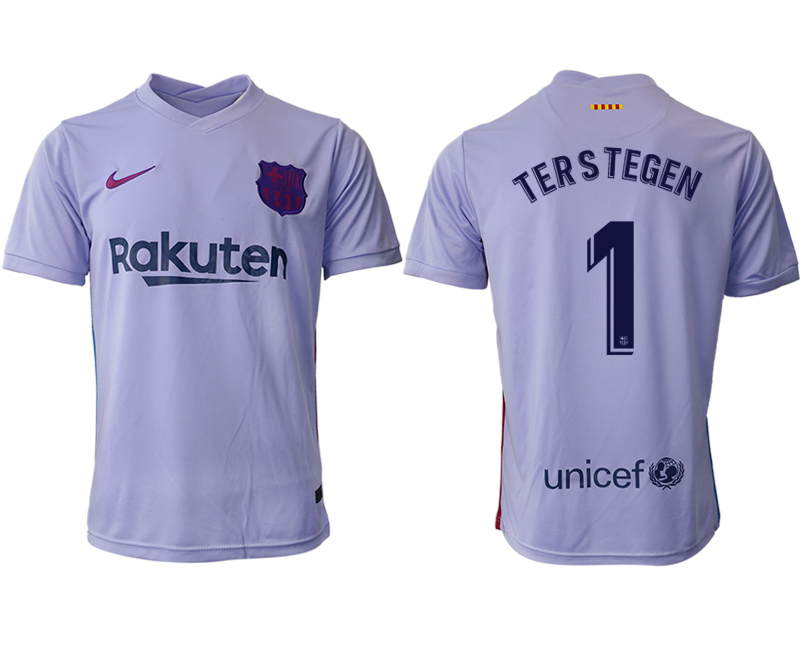 Men 2021-2022 Club Barcelona away aaa version purple 1 Soccer Jersey