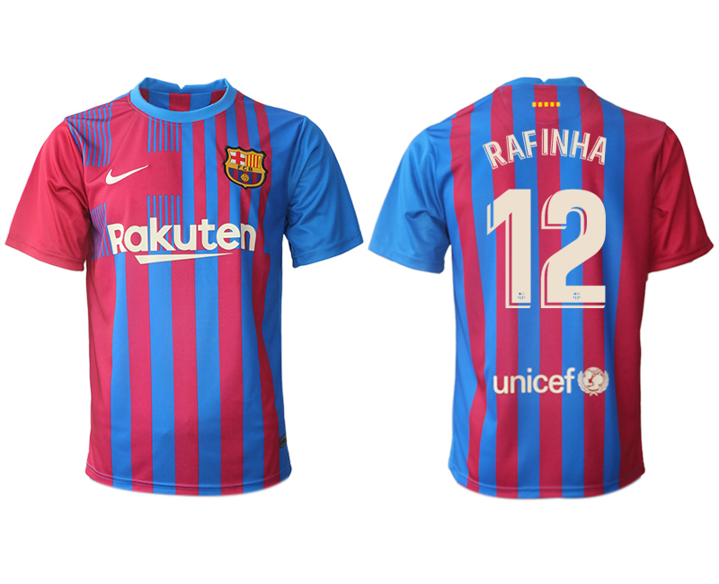 Men 2021-2022 Club Barcelona home aaa version red 12 Nike Soccer Jerseys