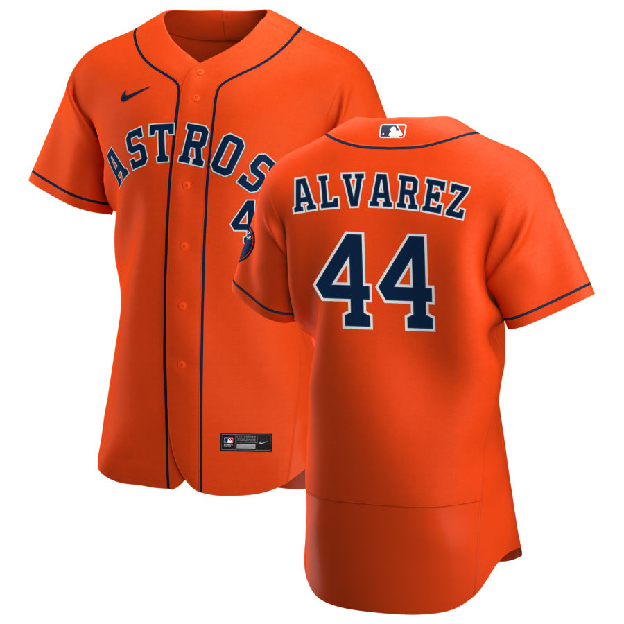 Men's Houston Astros #44 Yordan Alvarez Nike Orange Alternate 2020 Authentic Team MLB Jersey Men's Houston Astros #44 Yordan Alvarez Nike Orange Alternate 2020 Authentic Team MLB Jersey