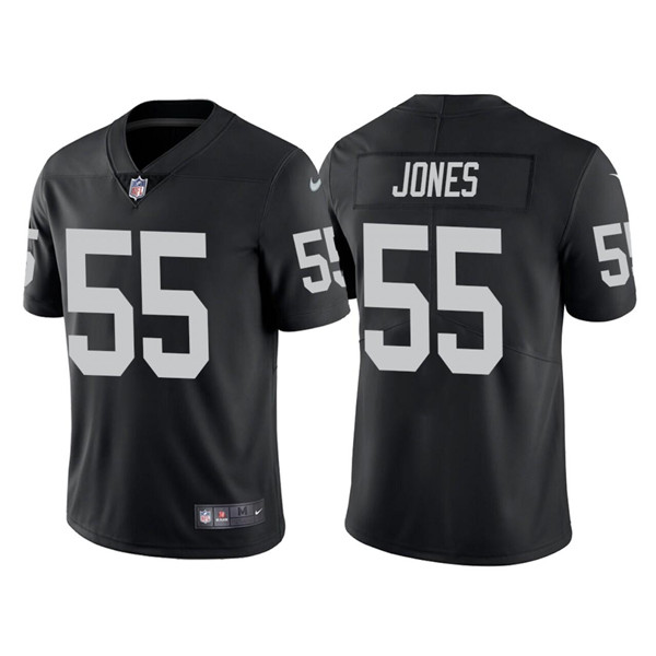 Men's Las Vegas Raiders #55 Chandler Jones White Vapor Limited Stitched Jersey