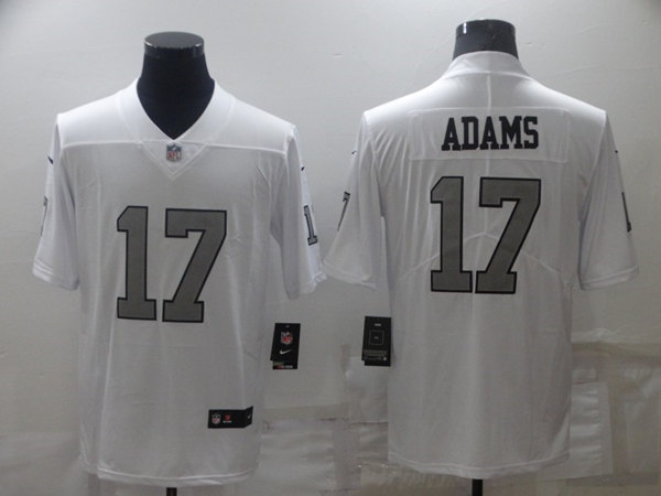 Men's Las Vegas Raiders #17 Davante Adams White Color Rush Limited Stitched Jersey