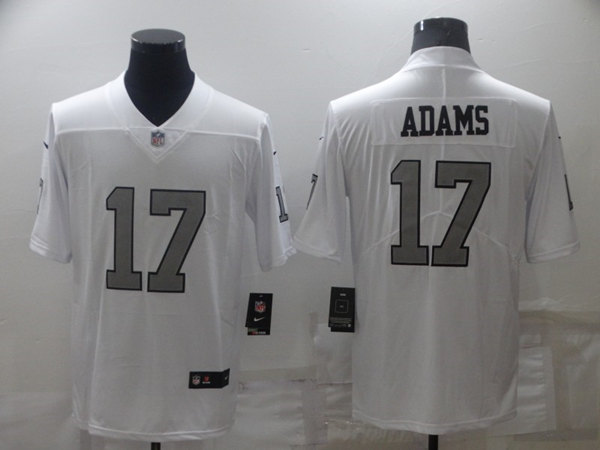 Men's Las Vegas Raiders #17 Davante Adams White Color Rush Limited Stitched Jersey Men's Las Vegas Raiders #17 Davante Adams White Color Rush Limited Stitched Jersey