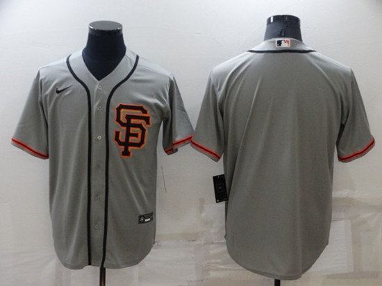 Men's San Francisco Giants Blank Gray Cool Base Stitched Jersey