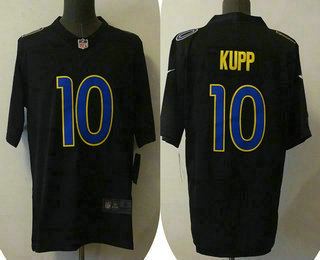 Men's Los Angeles Rams #10 Cooper Kupp Black 2021 Vapor Untouchable Limited Stitched Jersey