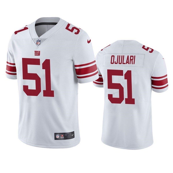 Men's New York Giants #51 Azeez Ojulari White Vapor Untouchable Limited Stitched Jersey