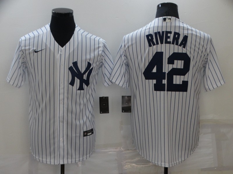 Men's New York Yankees #42 Mariano Rivera White Stitched MLB Cool Base Nike Jersey Men's New York Yankees #42 Mariano Rivera White Stitched MLB Cool Base Nike Jersey