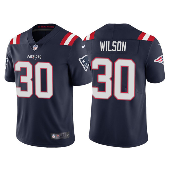 Men's New England Patriots #30 Mack Wilson Navy Vapor Untouchable Limited Stitched Jersey