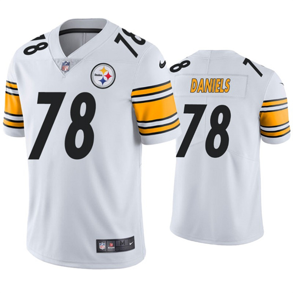 Men's Pittsburgh Steelers #78 James Daniels White Vapor Untouchable Limited Stitched Jersey