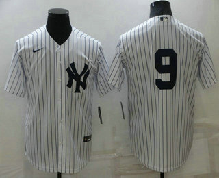 Men's New York Yankees #9 Roger Maris White No Name Stitched MLB Nike Cool Base Throwback Jersey Men's New York Yankees #9 Roger Maris White No Name Stitched MLB Nike Cool Base Throwback Jersey