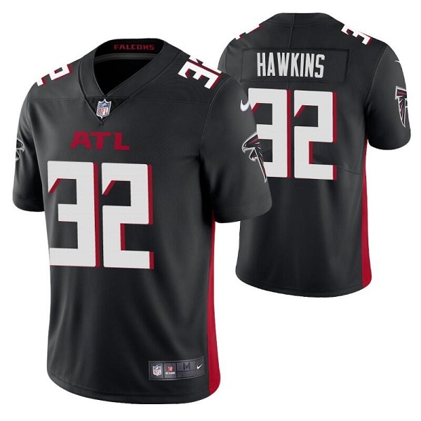 Men's Atlanta Falcons #32 Jaylinn Hawkins Black Vapor Untouchable Limited Stitched Jersey