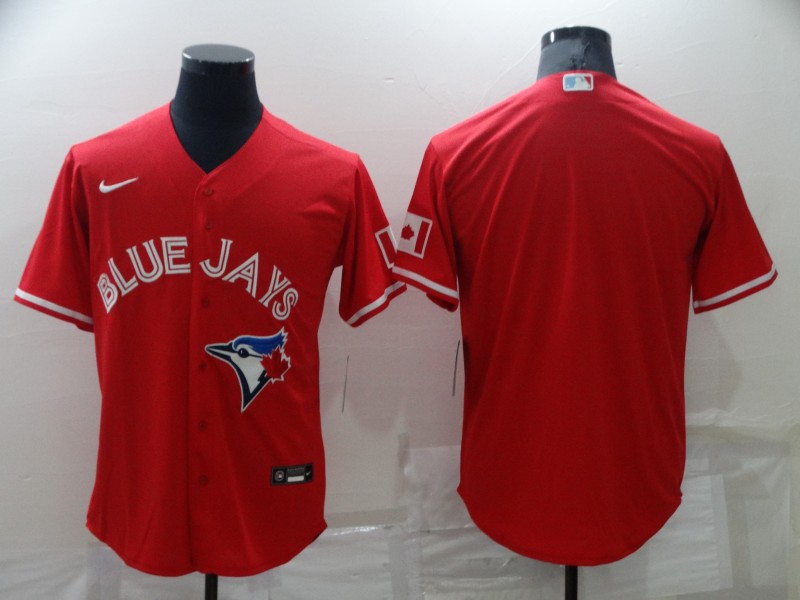 Men's Toronto Blue Jays Blank Red Stitched MLB Cool Base Nike Jersey Men's Toronto Blue Jays Blank Red Stitched MLB Cool Base Nike Jersey