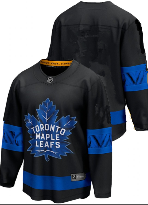 Men's Toronto Maple Leafs Blank Black X Drew House Inside Out Stitched Jersey Men's Toronto Maple Leafs Blank Black X Drew House Inside Out Stitched Jersey